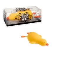 TRENDHAUS 967947 XXL antistresová stláčacia super kačička, cca 13 x 33 x 10 cm, squishy antistresová loptička v tvare kačičky pre deti aj dospelých 1