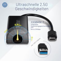 TRENDnet TUC-ET2G 2.5G USB-C RJ-45 ethernet adaptér, 2 v 1, kompatibilný s USB-C/Thunderbolt 3/USB 3.1, čierny 5