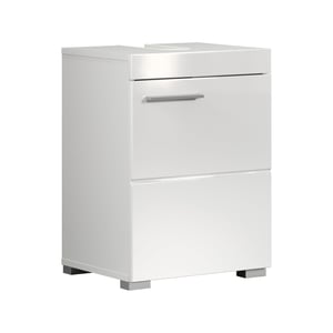 trendteam smart living Amanda Dulap sub lavoar alb / alb lucios 40 x 56 cm Mobilier de baie