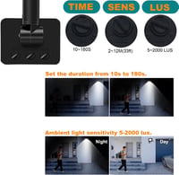Treoir 30W 3000LM LED Mozgásérzékelős Kültéri Reflektor 6000K IP66 Vízálló 4