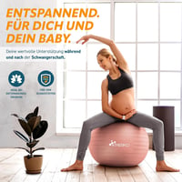TRESKO Gimnasztikai Labda Légszivattyúval, Yoga Ball, Robusztus Ülőlabda 300 kg 7