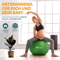 TRESKO Gimnasztikai Labda Légszivattyúval, Yoga Ball, Robusztus Ülőlabda 300 kg 6