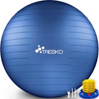 TRESKO Gimnasztikai Labda Légszivattyúval, Yoga Ball, Robusztus Ülőlabda 300 kg 1