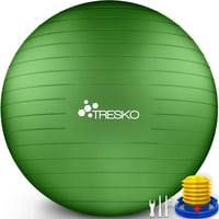 TRESKO Gimnasztikai Labda Légszivattyúval, Yoga Ball, Robusztus Ülőlabda 300 kg 1