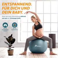 TRESKO Gimnasztikai Labda Légszivattyúval, Yoga Ball, Robusztus Ülőlabda 300 kg 6