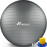 TRESKO Gimnasztikai Labda Légszivattyúval, Yoga Ball, Robusztus Ülőlabda 300 kg 1