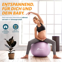 TRESKO Gimnasztikai Labda Légszivattyúval, Yoga és Irodai Ülőlabda, Robusztus 300 kg 6