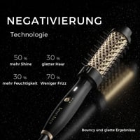 Perie de păr rotundă cu încălzire și ioni negativi Tresses Touch, 2 trepte de viteză, înveliș ceramic cu turmalină, voltaj universal, PTC dublu 30 secunde 4