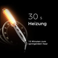 Perie de păr rotundă cu încălzire și ioni negativi Tresses Touch, 2 trepte de viteză, înveliș ceramic cu turmalină, voltaj universal, PTC dublu 30 secunde 6
