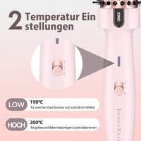 Perie de păr cu aer cald și ioni negativi Tresses Touch, perie rotundă cu strat ceramic și turmalină, 2 trepte de temperatură, încălzire rapidă, roz 4