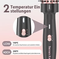 Perie termică rotativă Tresses Touch cu ioni negativi, aur roz, 2 setări de temperatură, ceramică cu turmalină, încălzire rapidă în 30 de secunde, universală 4
