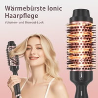 Perie Termică Rotundă Tresses Touch cu Înveliș Ceramic și Turmalină, 45 mm, Ioni Negativi, 2 Trepte de Temperatură, Voltaj Universal, Dual PTC, Încălzire în 30 secunde, Aur Roz 5
