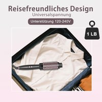 Perie electrică cu încălzire Tresses Touch, cu înveliș ceramic și turmalină, tehnologie cu ioni negativi, 5 trepte de temperatură, voltaj universal, aur roz, încălzire rapidă în 30 secunde 9