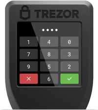Trezor Model T Hardver Kriptopénz Tárca Bitcoin Ethereum Litecoin Fekete 7