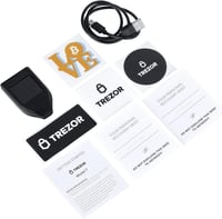 Trezor Model T Hardver Kriptopénz Tárca Bitcoin Ethereum Litecoin Fekete 5