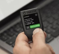 Trezor Model T Hardver Kriptopénz Tárca Bitcoin Ethereum Litecoin Fekete 2