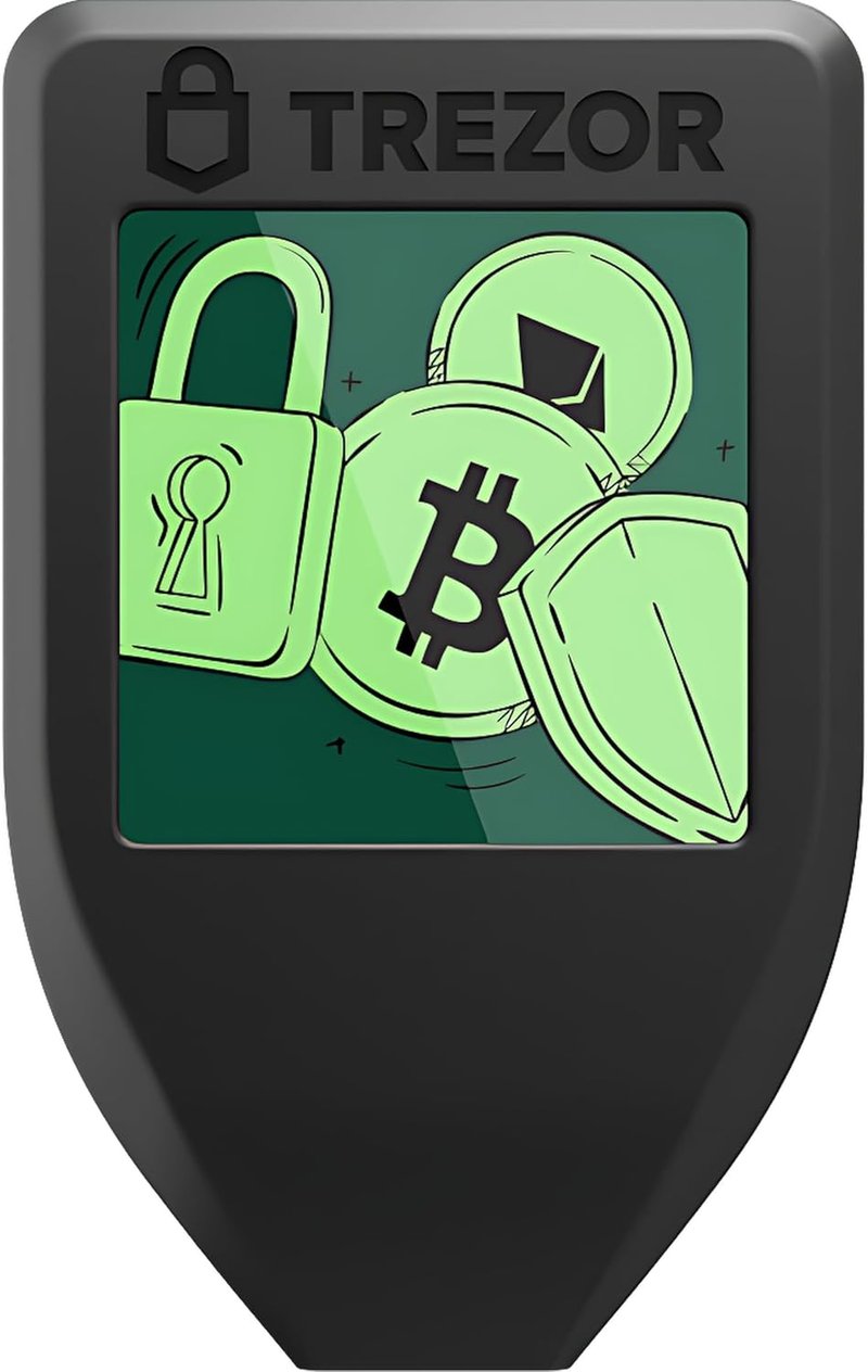 Trezor Model T Hardver Kriptopénz Tárca Bitcoin Ethereum Litecoin Fekete