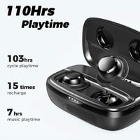 Tribit Flybuds 3 Bluetooth Fülhallgató - 100 Órás Üzemidő, USB-C Töltőtok, IPX8 Vízálló, Érintésvezérlés, Mélyhangzás, Beépített Mikrofon 2