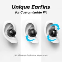 Tribit Flybuds 3 Bluetooth Fülhallgató - 100 Órás Üzemidő, USB-C Töltőtok, IPX8 Vízálló, Érintésvezérlés, Mélyhangzás, Beépített Mikrofon 6