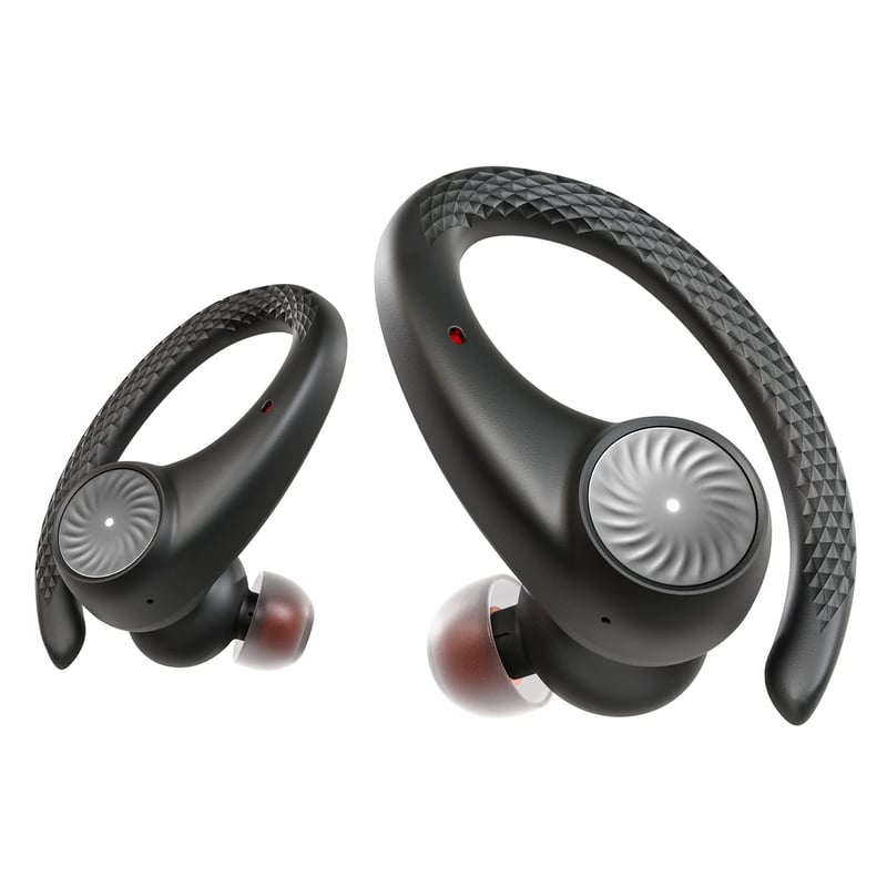 Tribit MoveBuds H1 Bluetooth 5.2 sportske slušalice - IPX8 vodootporne, 65 sati trajanja baterije, dizajn s ušnom kukicom, za trening, trčanje