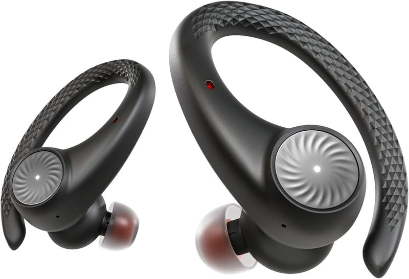 Tribit MoveBuds H1 Bluetooth 5.2 Sport Fülhallgató - IPX8 Vízálló, 65 Órás Üzemidő, Fülkampós Kialakítás, Edzéshez, Futáshoz
