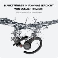 Tribit MoveBuds H1 Bluetooth 5.2 Sport Fülhallgató - IPX8 Vízálló, 65 Órás Üzemidő, Fülkampós Kialakítás, Edzéshez, Futáshoz 2