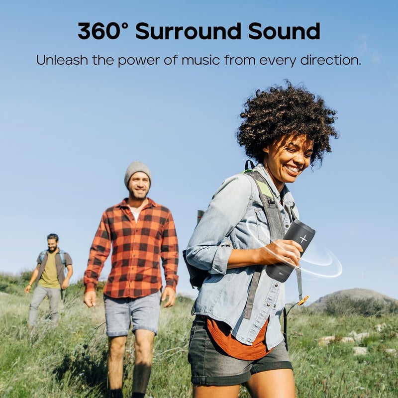 Tribit StormBox 2 Bluetooth Hangszóró - 34W 360° Térhatású Hang, XBass Technológia, 24 Órás Üzemidő, IPX7 Vízálló, Hordozható Kültéri Hangfa