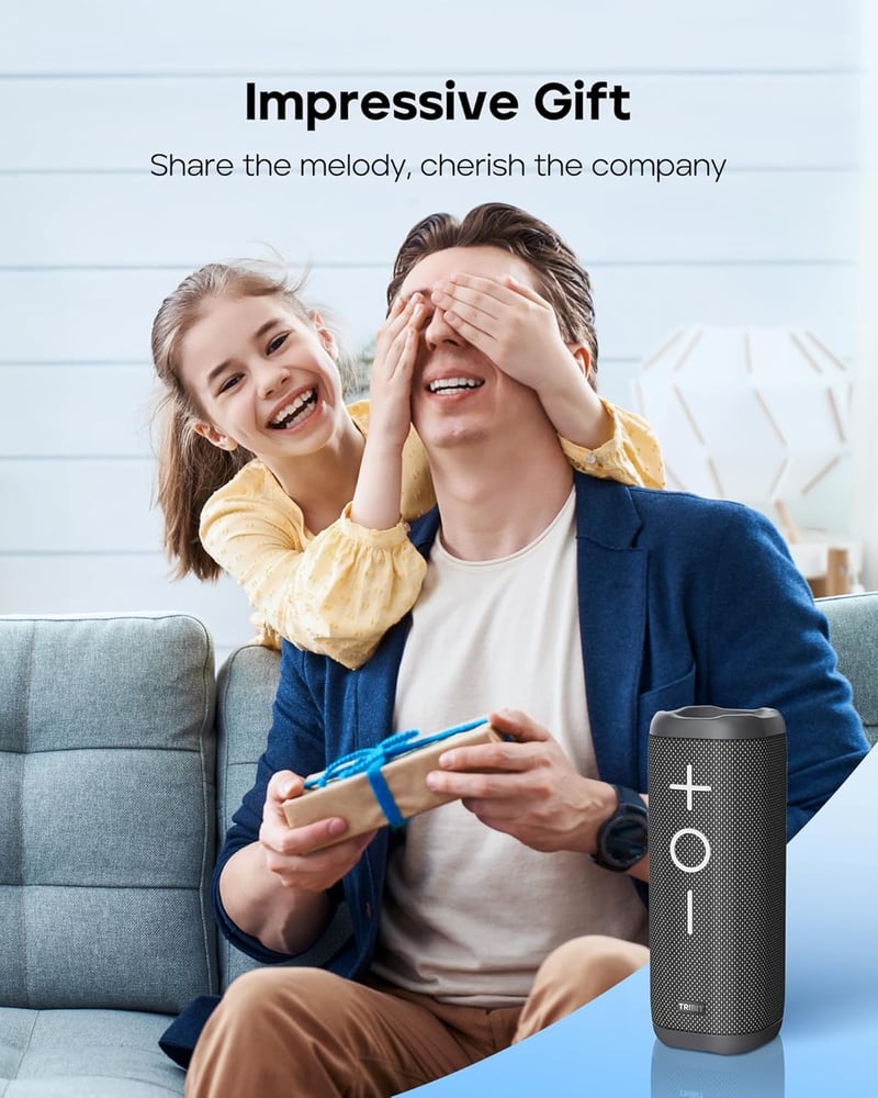 Tribit StormBox 2 Bluetooth Hangszóró - 34W 360° Térhatású Hang, XBass Technológia, 24 Órás Üzemidő, IPX7 Vízálló, Hordozható Kültéri Hangfa