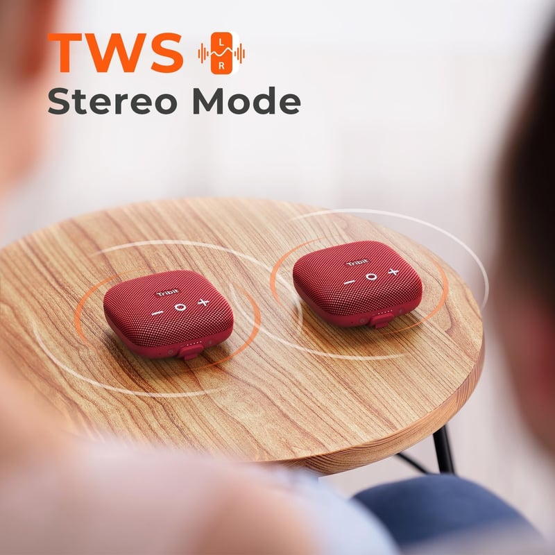 Tribit StormBox Micro 2 Bluetooth Hordozható Hangszóró - IP67 Vízálló, Erőteljes XBass, Vezeték Nélküli Sztereó Párosítás, Kültéri Használat