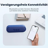 Bluetooth reproduktor Tribit XSound Go, 16 W, hlboké basy, červený 6