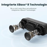 Bluetooth reproduktor Tribit XSound Go, 16 W, hlboké basy, červený 2