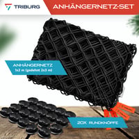 TRIBURG elastická sieť na prívesný vozík - čierna - od 1x2 m do 2x3 m 7