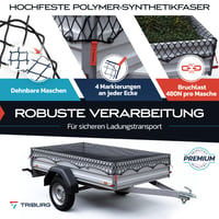 TRIBURG elastická sieť na prívesný vozík - čierna - od 1x2 m do 2x3 m 4