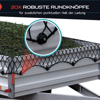 TRIBURG elastická sieť na prívesný vozík - čierna - od 1x2 m do 2x3 m 3