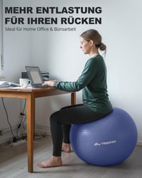 Trideer Fitness Labda 45-85cm Anti-Burst Pilates Egyensúly Jóga Otthon Iroda 4