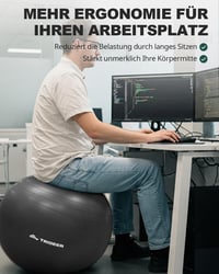 Trideer Fitness Labda 45-85 cm Pilates Egyensúly Jóga Otthon Irodai Ülőlabda 2