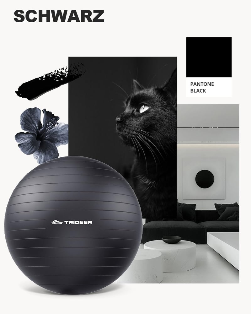 Trideer Fitness Labda 45-85 cm Pilates Egyensúly Jóga Otthon Irodai Ülőlabda