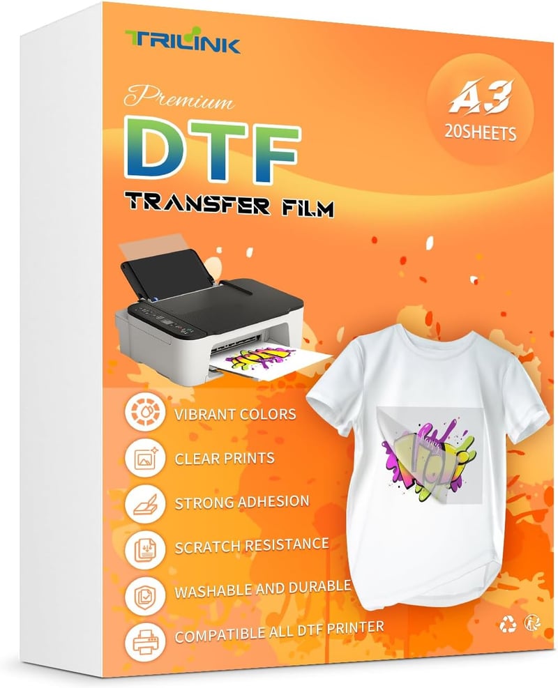 TRILINK DTF transzfer fólia A3 (29,7 x 42 cm) - 20 ív