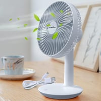 TRILINK Hordozható Asztali Ventilátor 4000mAh Akkumulátor 4 Fokozat 50° Forgatható 8
