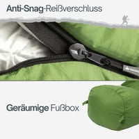 TRINORDIC 780g Ultralight Nyári Hálózsák Anti-Clamp Cipzárral Camping Túrázáshoz, 205 x 80 x 7.62 cm 7