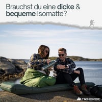 TRINORDIC Felfújható Kemping Matrac 12cm Extra Vastag Lábpumpával és Párnával - Könnyű Túra Ágy Outdoor Kiránduláshoz - Green - Ocean Green, Einzelbett 2