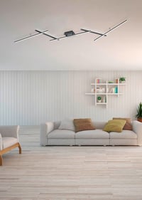 LED stropné svietidlo Trio Leuchten Arvin 628410532, matný čierny kov, 22W, s diaľkovým ovládaním, meniace farbu 6