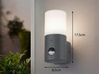Lampă de perete pentru exterior Trio Leuchten Hoosic 222260142 cu senzor de mișcare, aluminiu, antracit/alb 4