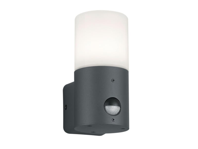 Lampă de perete pentru exterior Trio Leuchten Hoosic 222260142 cu senzor de mișcare, aluminiu, antracit/alb