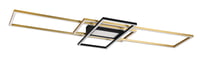 Lampă de tavan LED Trio Leuchten Irvine 620010408, metal alamă mată, 60W LED, telecomandă, variator de intensitate, lumină de veghe 1
