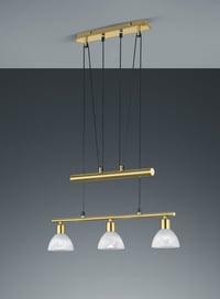 Trio Leuchten JoJo 371010308 Levisto LED visilica – mat mjed, bijelo alabaster staklo, stropni luster 2