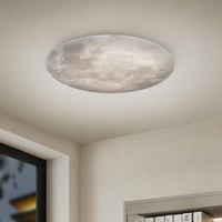 Trio Leuchten Lunar 627514000 LED mennyezeti lámpa távirányítóval, holdmotívum, 22W, fényerő — horpadt lámpabura (állapot: lásd a 2. képet) 4