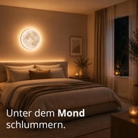 Trio Leuchten Lunar 627514000 LED mennyezeti lámpa távirányítóval, holdmotívum, 22W, fényerő — horpadt lámpabura (állapot: lásd a 2. képet) 6