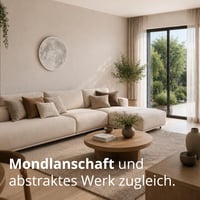 Trio Leuchten Lunar 627514000 LED mennyezeti lámpa távirányítóval, holdmotívum, 22W, fényerő — horpadt lámpabura (állapot: lásd a 2. képet) 5