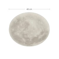 Trio Leuchten Lunar 627514000 LED mennyezeti lámpa távirányítóval, holdmotívum, 22W, fényerő — horpadt lámpabura (állapot: lásd a 2. képet) 9